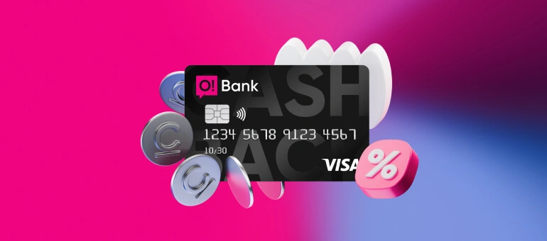 O!Bank offers a free Visa card with cashback
